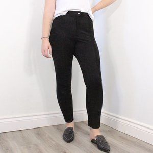 *H&M Black Sude Skinny Pant